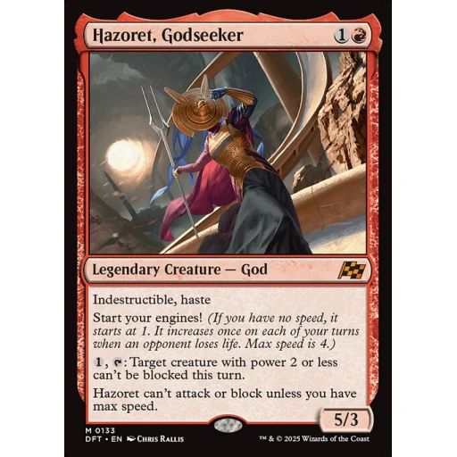 Aetherdrift - 133 - Hazoret, Godseeker - Mythic - R - Non-foil