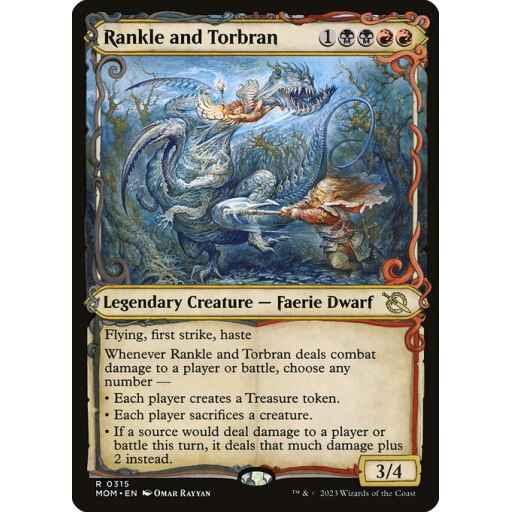 March of the Machine - 315 - Rankle and Torbran - Rare - BR - Non-foil