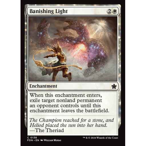 Foundations - 138 - Banishing Light - Common - W - Foil