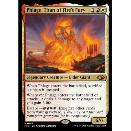 Modern Horizons 3 - 197 - Phlage, Titan of Fire's Fury - Mythic - WR - Non-foil