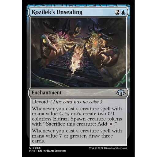Modern Horizons 3 - 65 - Kozilek's Unsealing - Uncommon - C - Non-foil