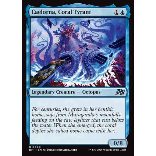 Aetherdrift - 40 - Caelorna, Coral Tyrant - Uncommon - U - Non-foil