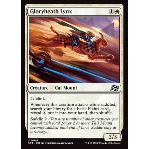 Aetherdrift - 14 - Gloryheath Lynx - Uncommon - W - Non-foil
