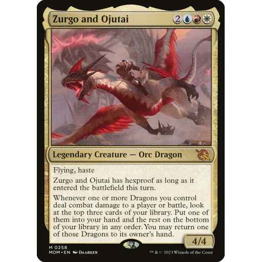 March of the Machine - 258 - Zurgo and Ojutai - Mythic - Multi - Non-foil