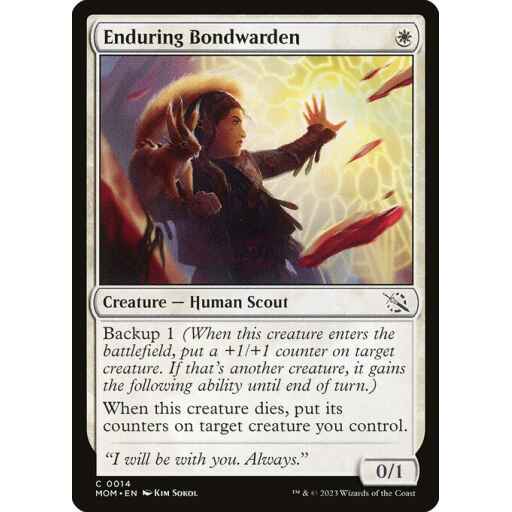 March of the Machine - 14 - Enduring Bondwarden - Common - W - Non-foil