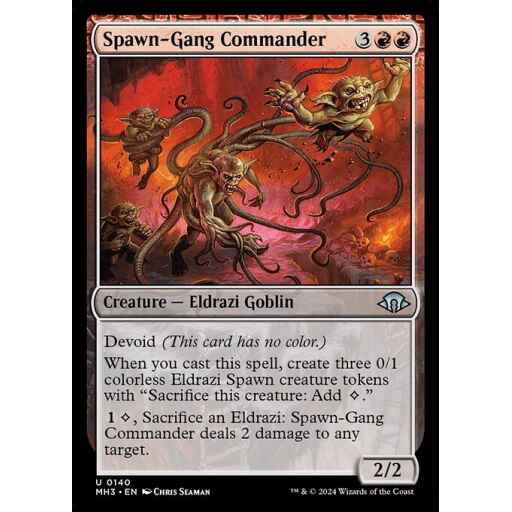 Modern Horizons 3 - 140 - Spawn-Gang Commander - Uncommon - C - Foil