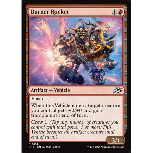 Aetherdrift - 114 - Burner Rocket - Common - R - Foil