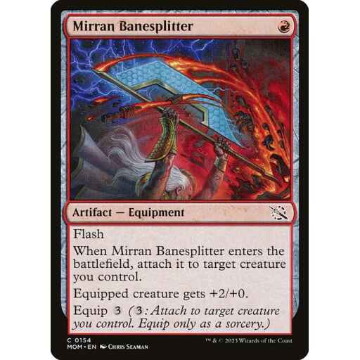 March of the Machine - 154 - Mirran Banesplitter - Common - R - Foil