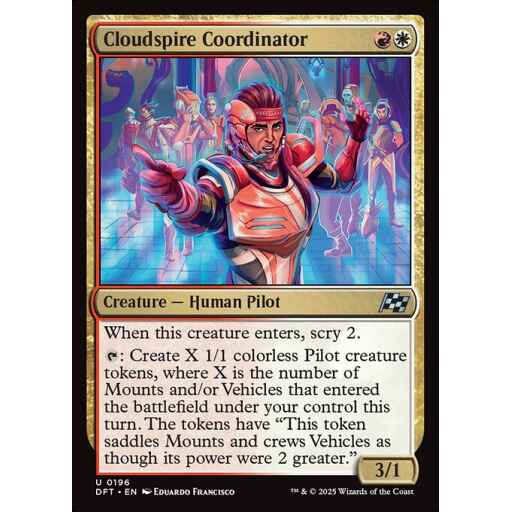 Aetherdrift - 196 - Cloudspire Coordinator - Uncommon - WR - Non-foil