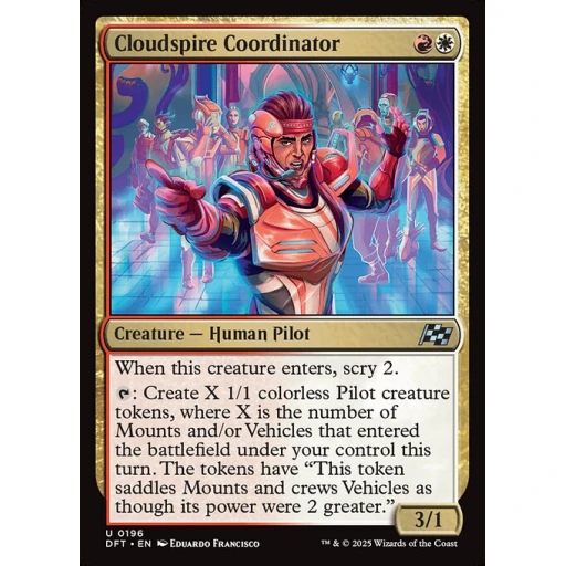 Aetherdrift - 196 - Cloudspire Coordinator - Uncommon - WR - Non-foil