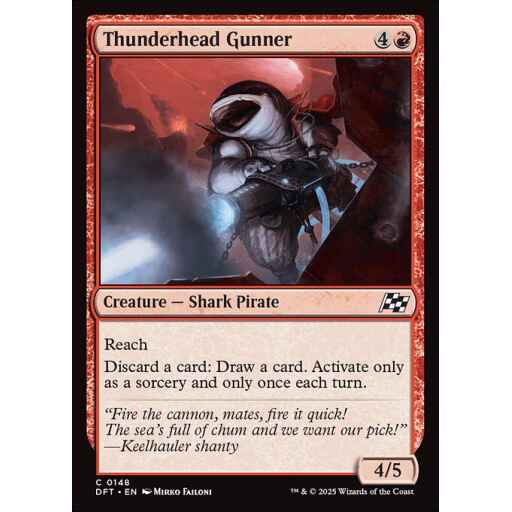 Aetherdrift - 148 - Thunderhead Gunner - Common - R - Non-foil