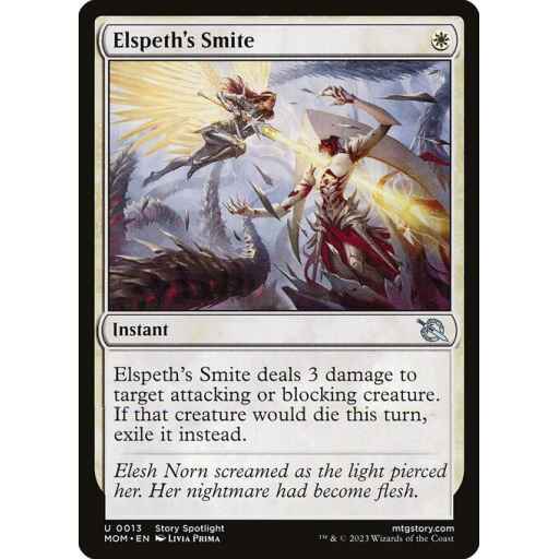 March of the Machine - 13 - Elspeth's Smite - Uncommon - W - Non-foil