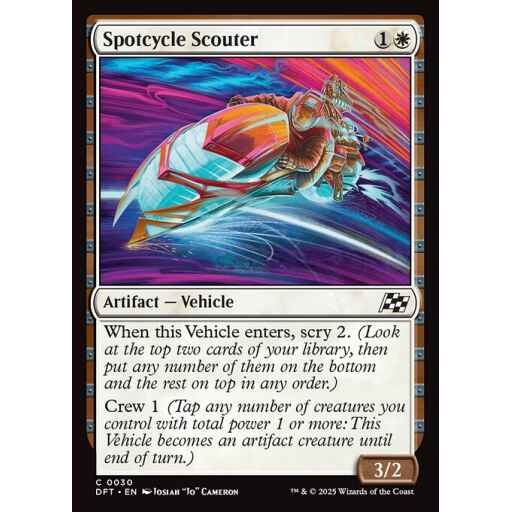 Aetherdrift - 30 - Spotcycle Scouter - Common - W - Foil