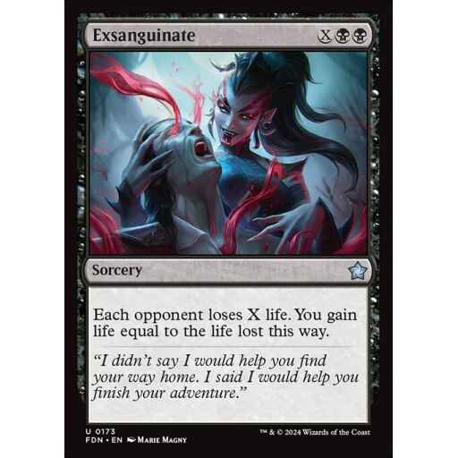 Foundations - 173 - Exsanguinate - Uncommon - B - Foil