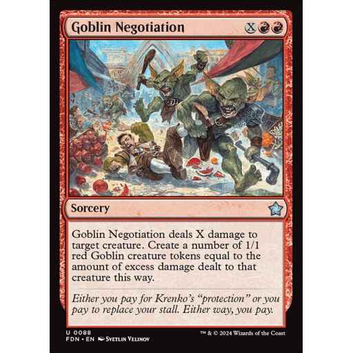 Foundations - 88 - Goblin Negotiation - Uncommon - R - Non-foil