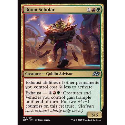 Aetherdrift - 189 - Boom Scholar - Uncommon - RG - Foil