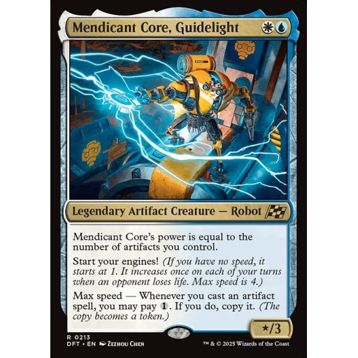 Aetherdrift - 213 - Mendicant Core, Guidelight - Rare - WU - Non-foil