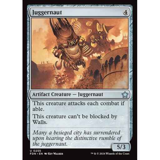 Foundations - 255 - Juggernaut - Uncommon - C - Foil