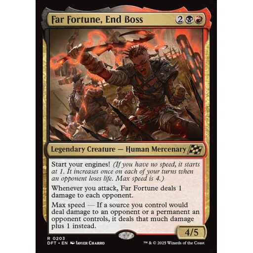 Aetherdrift - 203 - Far Fortune, End Boss - Rare - BR - Non-foil