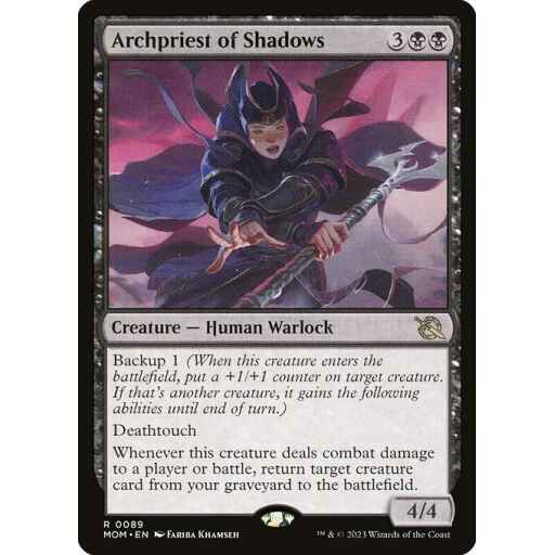 March of the Machine - 89 - Archpriest of Shadows - Rare - B - Non-foil