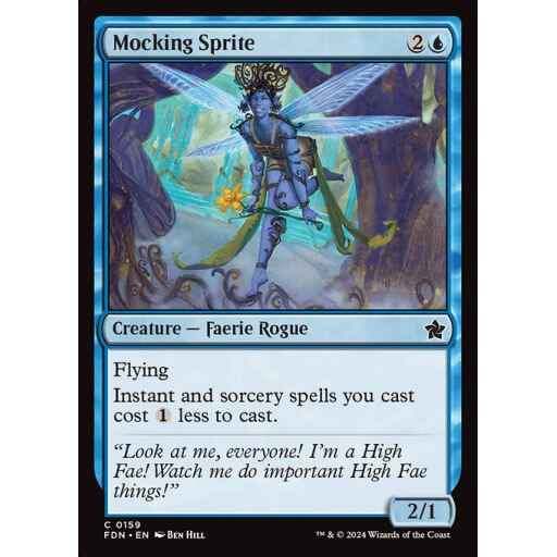 Foundations - 159 - Mocking Sprite - Common - U - Foil