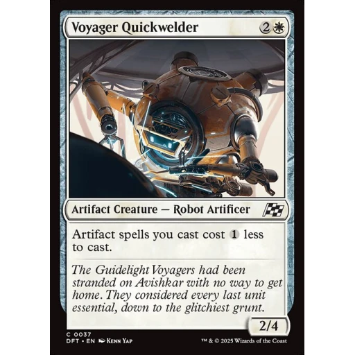 Aetherdrift - 37 - Voyager Quickwelder - Common - W - Non-foil