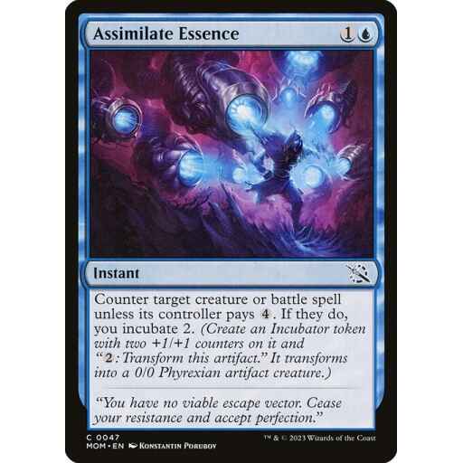 March of the Machine - 47 - Assimilate Essence - Common - U - Foil