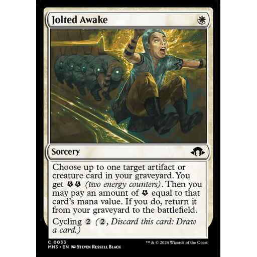 Modern Horizons 3 - 33 - Jolted Awake - Common - W - Foil