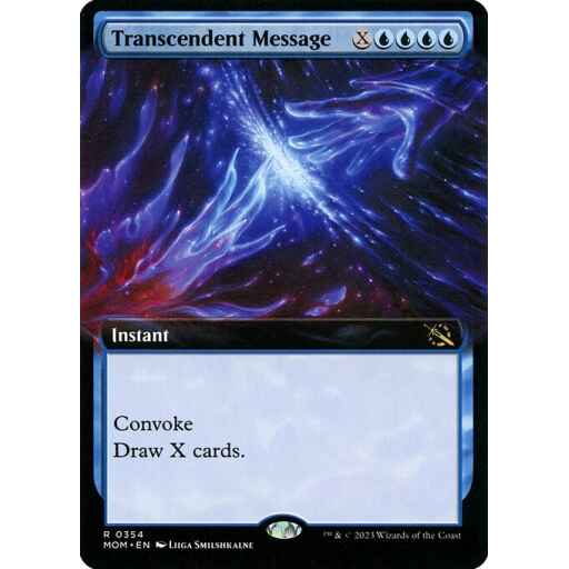 March of the Machine - 354 - Transcendent Message - Rare - U - Non-foil