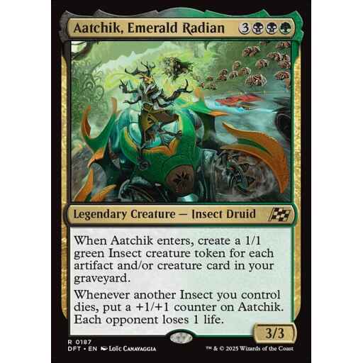 Aetherdrift - 187 - Aatchik, Emerald Radian - Rare - BG - Non-foil