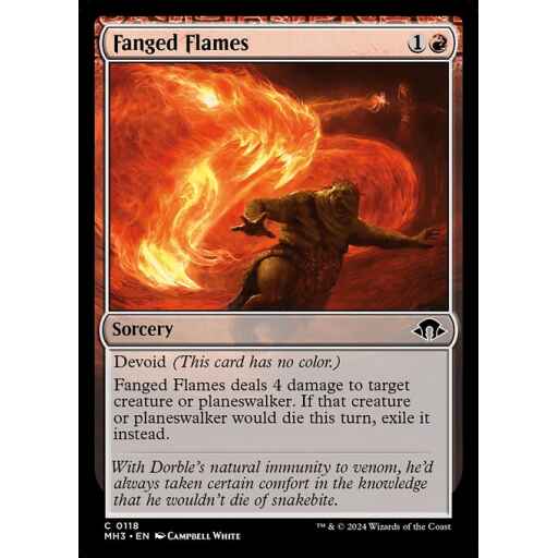 Modern Horizons 3 - 118 - Fanged Flames - Common - C - Non-foil