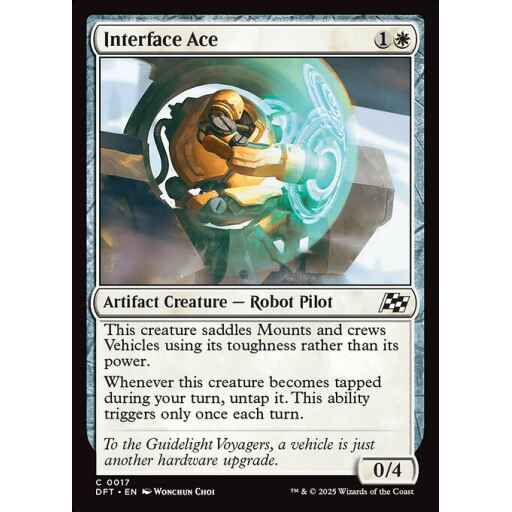 Aetherdrift - 17 - Interface Ace - Common - W - Foil