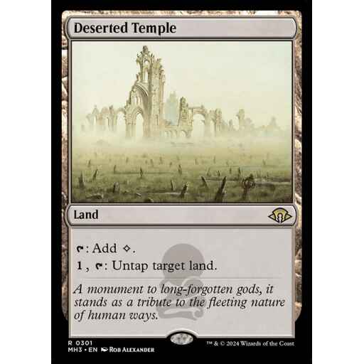 Modern Horizons 3 - 301 - Deserted Temple - Rare - C - Non-foil