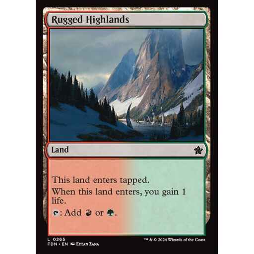 Foundations - 265 - Rugged Highlands - Common - C - Non-foil