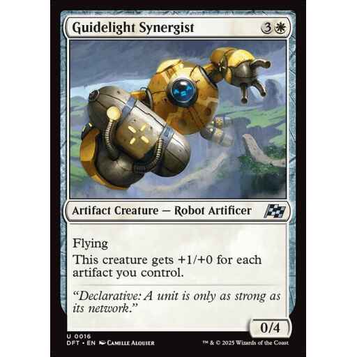 Aetherdrift - 16 - Guidelight Synergist - Uncommon - W - Foil