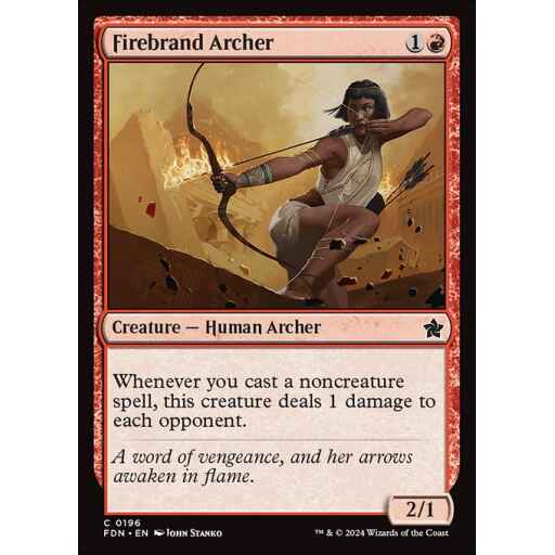 Foundations - 196 - Firebrand Archer - Common - R - Non-foil