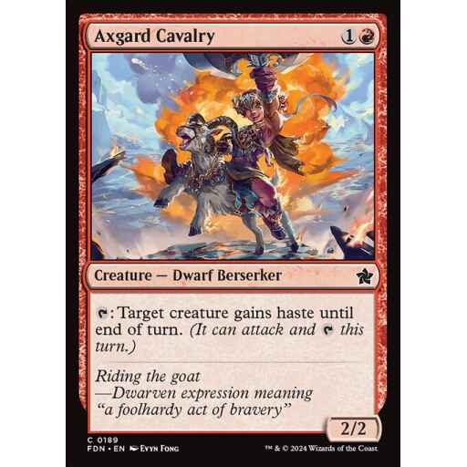 Foundations - 189 - Axgard Cavalry - Common - R - Non-foil