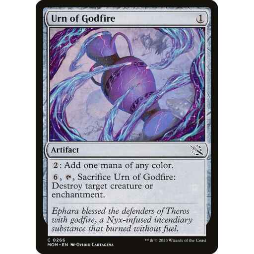 March of the Machine - 266 - Urn of Godfire - Common - C - Foil