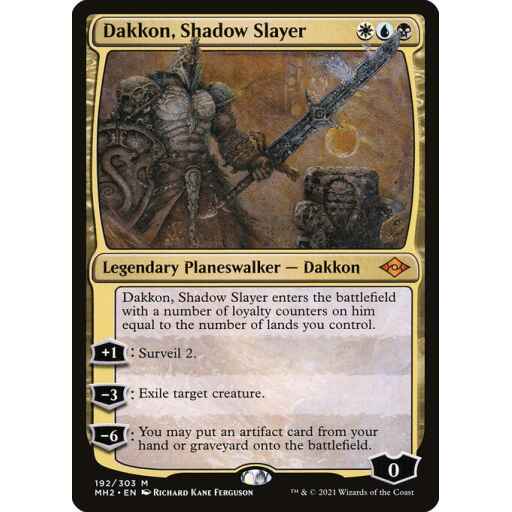 Modern Horizons 2 - 192 - Dakkon, Shadow Slayer - Mythic - Multi - Non-foil