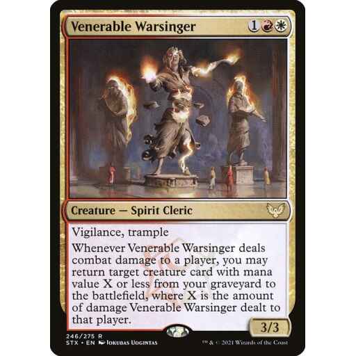 Strixhaven: School of Mages - 246 - Venerable Warsinger - Rare - WR - Non-foil
