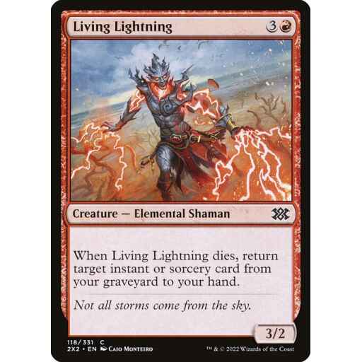 Double Masters 2022 - 118 - Living Lightning - Common - R - Foil