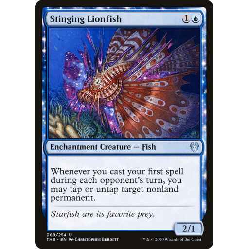 Theros Beyond Death - 69 - Stinging Lionfish - Uncommon - U - Non-foil