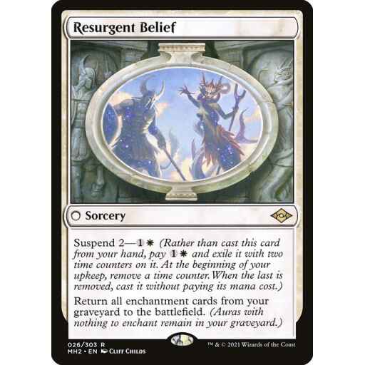 Modern Horizons 2 - 26 - Resurgent Belief - Rare - W - Non-foil