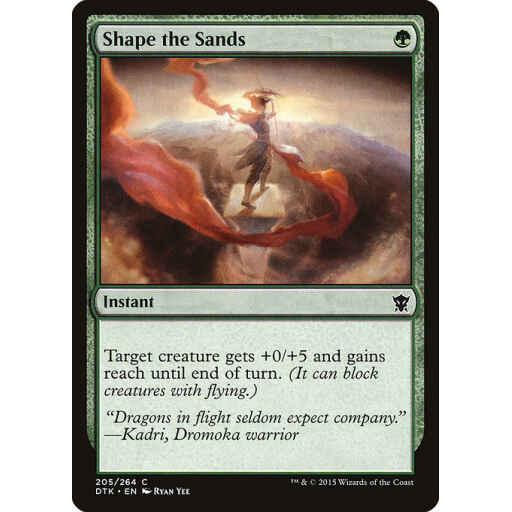 Dragons of Tarkir - 205 - Shape the Sands - Common - G - Non-foil