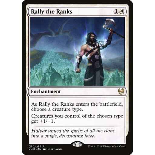 Kaldheim - 20 - Rally the Ranks - Rare - W - Non-foil