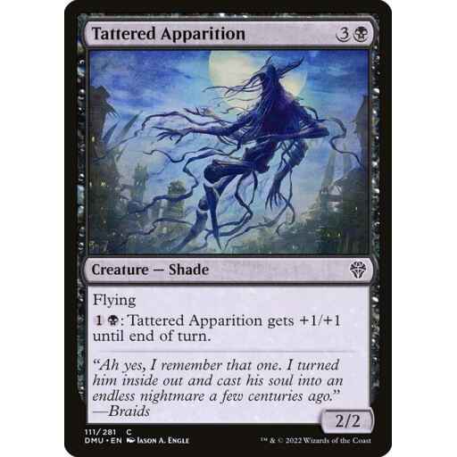 Dominaria United - 111 - Tattered Apparition - Common - B - Non-foil