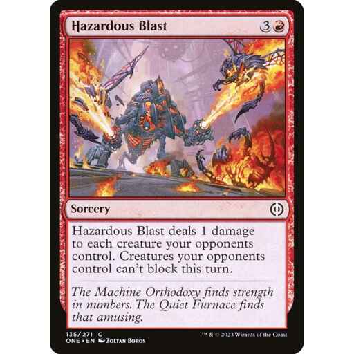 Phyrexia: All Will Be One - 135 - Hazardous Blast - Common - R - Non-foil