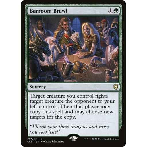 Commander Legends: Battle for Baldur's Gate - 217 - Barroom Brawl - Rare - G - Non-foil