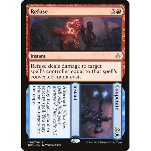Hour of Devastation - 156 - Refuse // Cooperate - Rare - UR - Non-foil