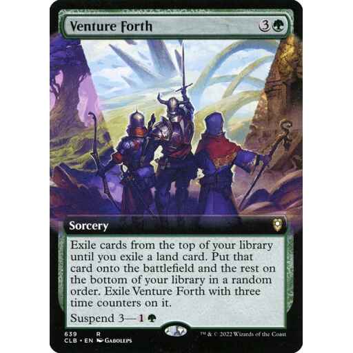 Commander Legends: Battle for Baldur's Gate - 639 - Venture Forth - Rare - G - Non-foil